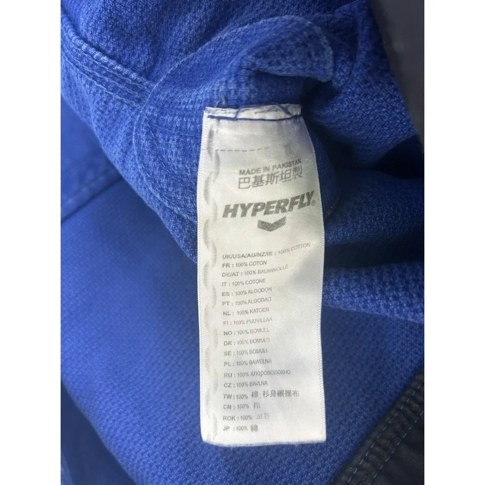 Hyperfly JudoFly X BJJ Premium Gi Men's Size A1 (Medium) Canvas Blue Top Only